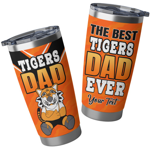 Wests Tigers Custom Tumbler - Best Dad Ever Tumbler Wests Tigers Custom Tumbler - Best Dad Ever Tumbler