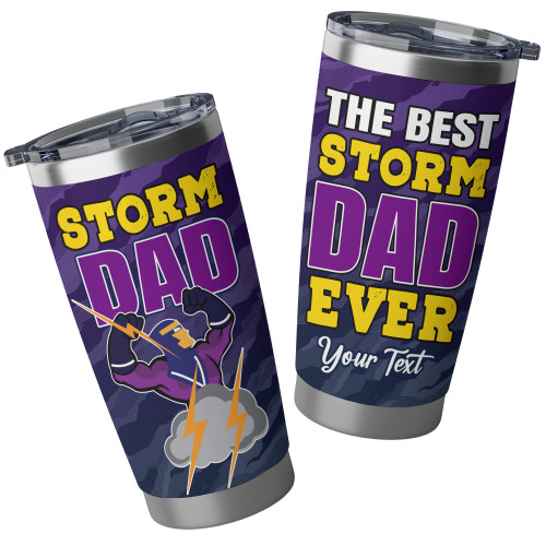 Melbourne Storm Custom Tumbler - Best Dad Ever Tumbler Melbourne Storm Custom Tumbler - Best Dad Ever Tumbler