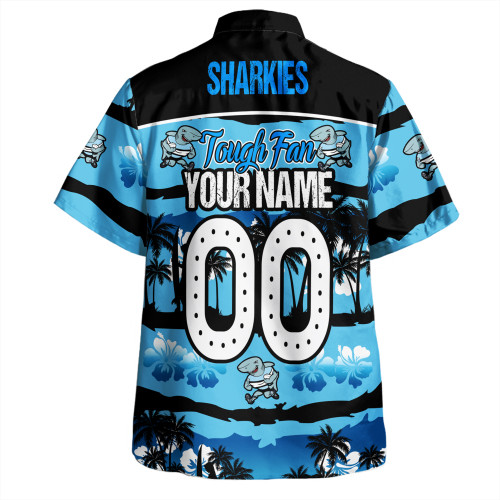 Cronulla-Sutherland Sharks Hawaiian Shirt - Eat Sleep Repeat With Tropical Patterns Cronulla-Sutherland Sharks Hawaiian Shirt - Eat Sleep Repeat With Tropical Patterns