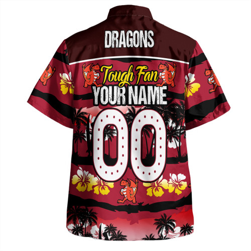 St. George Illawarra Dragons Hawaiian Shirt - Eat Sleep Repeat With Tropical Patterns St. George Illawarra Dragons Hawaiian Shirt - Eat Sleep Repeat With Tropical Patterns
