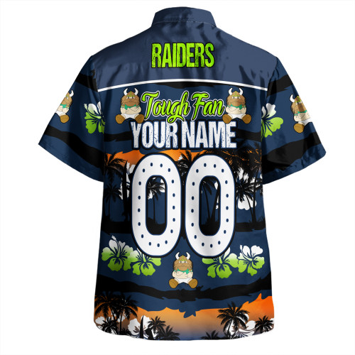 Canberra Raiders Hawaiian Shirt - Eat Sleep Repeat With Tropical Patterns Canberra Raiders Hawaiian Shirt - Eat Sleep Repeat With Tropical Patterns