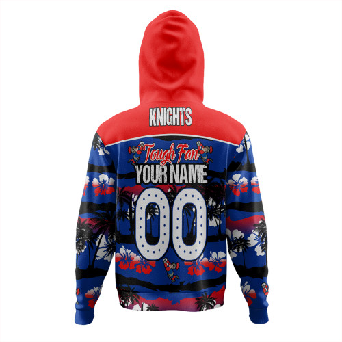 Newcastle Knights Sport Hoodie - Eat Sleep Repeat With Tropical Patterns