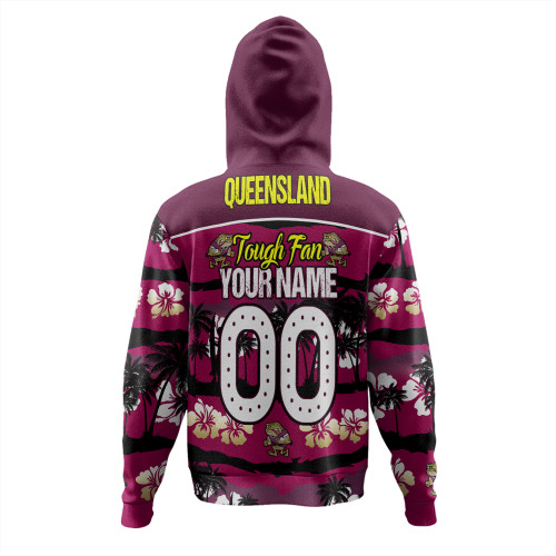 Cane Toads Sport Hoodie - Eat Sleep Repeat With Tropical Patterns Cane Toads Sport Hoodie - Eat Sleep Repeat With Tropical Patterns