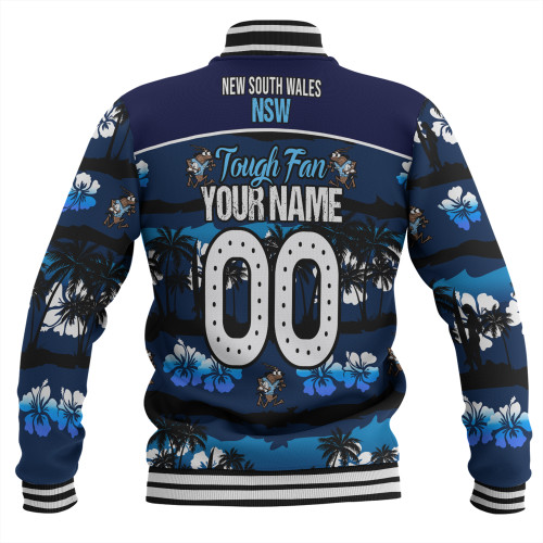 Cockroach Sport Baseball Jacket - Eat Sleep Repeat With Tropical Patterns Cockroach Sport Baseball Jacket - Eat Sleep Repeat With Tropical Patterns