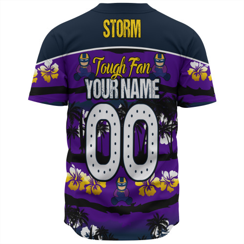 Melbourne Storm Baseball Shirt - Eat Sleep Repeat With Tropical Patterns Melbourne Storm Baseball Shirt - Eat Sleep Repeat With Tropical Patterns