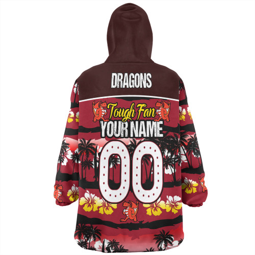 St. George Illawarra Dragons Snug Hoodie - Eat Sleep Repeat With Tropical Patterns St. George Illawarra Dragons Snug Hoodie - Eat Sleep Repeat With Tropical Patterns