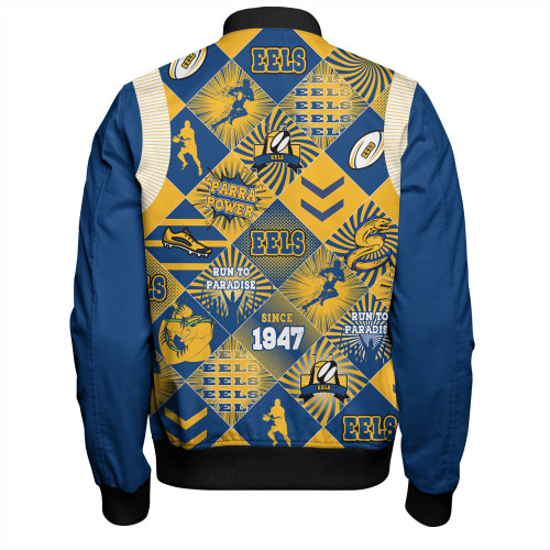 Parramatta Eels Sport Bomber Jacket - Argyle Patterns Style Tough Fan Rugby For Life Parramatta Eels Sport Bomber Jacket - Argyle Patterns Style Tough Fan Rugby For Life