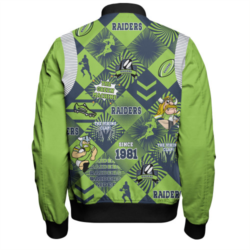 Canberra Raiders Bomber Jacket - Argyle Patterns Style Tough Fan Rugby For Life Canberra Raiders Bomber Jacket - Argyle Patterns Style Tough Fan Rugby For Life