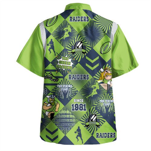 Canberra Raiders Hawaiian Shirt - Argyle Patterns Style Tough Fan Rugby For Life Canberra Raiders Hawaiian Shirt - Argyle Patterns Style Tough Fan Rugby For Life