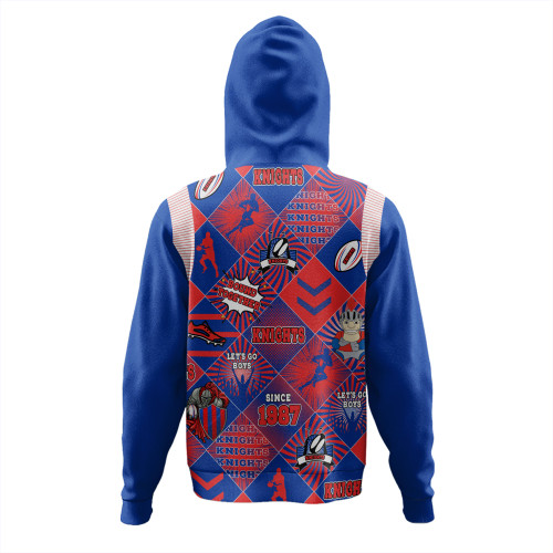 Newcastle Knights Sport Hoodie - Argyle Patterns Style Tough Fan Rugby For Life Newcastle Knights Sport Hoodie - Argyle Patterns Style Tough Fan Rugby For Life