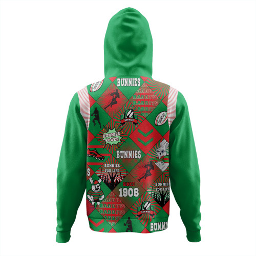 South Sydney Rabbitohs Hoodie - Argyle Patterns Style Tough Fan Rugby For Life South Sydney Rabbitohs Hoodie - Argyle Patterns Style Tough Fan Rugby For Life