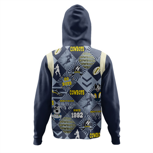 North Queensland Cowboys Hoodie - Argyle Patterns Style Tough Fan Rugby For Life North Queensland Cowboys Hoodie - Argyle Patterns Style Tough Fan Rugby For Life