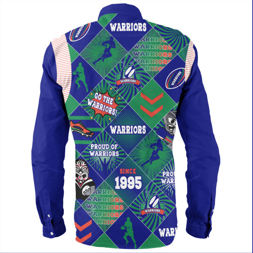 New Zealand Warriors Sport Long Sleeve Shirt - Argyle Patterns Style Tough Fan Rugby For Life New Zealand Warriors Sport Long Sleeve Shirt - Argyle Patterns Style Tough Fan Rugby For Life