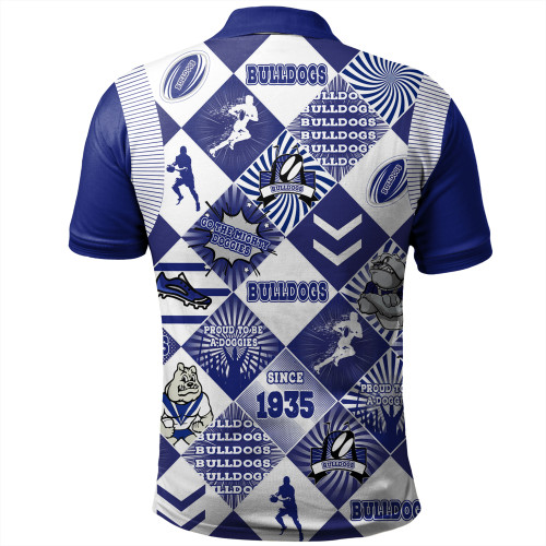 Canterbury-Bankstown Bulldogs Polo Shirt - Argyle Patterns Style Tough Fan Rugby For Life Canterbury-Bankstown Bulldogs Polo Shirt - Argyle Patterns Style Tough Fan Rugby For Life