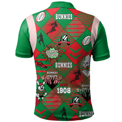 South Sydney Rabbitohs Polo Shirt - Argyle Patterns Style Tough Fan Rugby For Life South Sydney Rabbitohs Polo Shirt - Argyle Patterns Style Tough Fan Rugby For Life