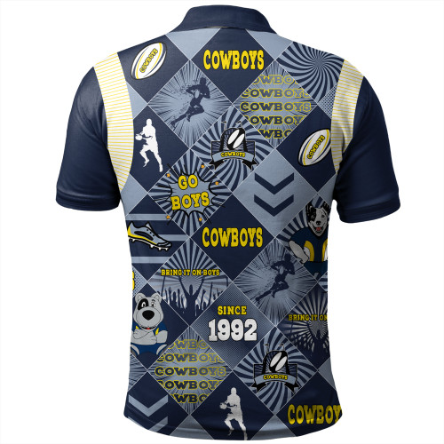 North Queensland Cowboys Polo Shirt - Argyle Patterns Style Tough Fan Rugby For Life North Queensland Cowboys Polo Shirt - Argyle Patterns Style Tough Fan Rugby For Life