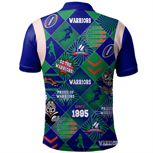 New Zealand Warriors Sport Polo Shirt - Argyle Patterns Style Tough Fan Rugby For Life New Zealand Warriors Sport Polo Shirt - Argyle Patterns Style Tough Fan Rugby For Life