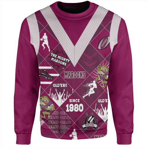 Cane Toads Sport Sweatshirt - Argyle Patterns Style Tough Fan Rugby For Life