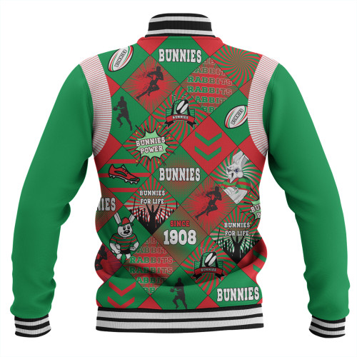South Sydney Rabbitohs Baseball Jacket - Argyle Patterns Style Tough Fan Rugby For Life South Sydney Rabbitohs Baseball Jacket - Argyle Patterns Style Tough Fan Rugby For Life