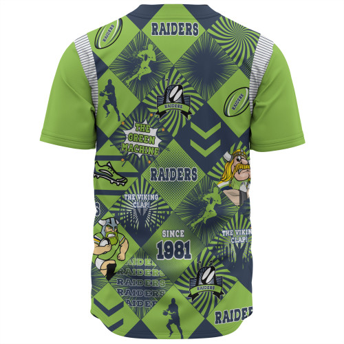 Canberra Raiders Baseball Shirt - Argyle Patterns Style Tough Fan Rugby For Life Canberra Raiders Baseball Shirt - Argyle Patterns Style Tough Fan Rugby For Life