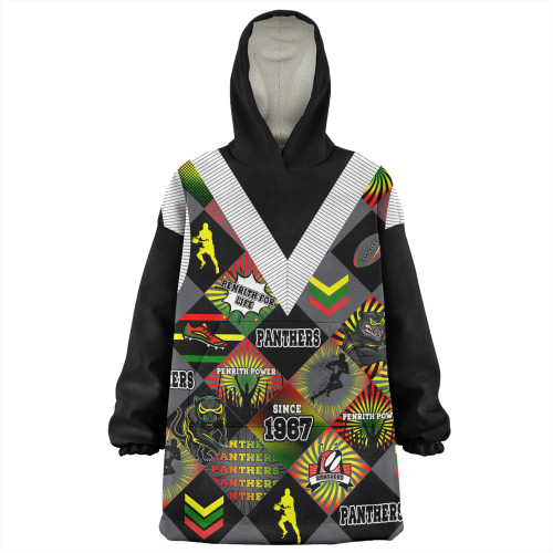Penrith Panthers Snug Hoodie - Argyle Patterns Style Tough Fan Rugby For Life