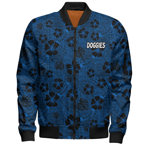 Canterbury-Bankstown Bulldogs Bomber Jacket - Scream With Tropical Patterns