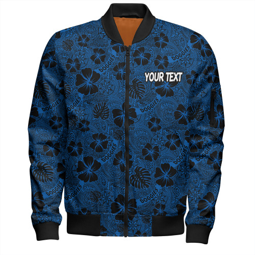 Canterbury-Bankstown Bulldogs Bomber Jacket - Scream With Tropical Patterns Canterbury-Bankstown Bulldogs Bomber Jacket - Scream With Tropical Patterns