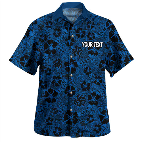 Canterbury-Bankstown Bulldogs Hawaiian Shirt - Scream With Tropical Patterns Canterbury-Bankstown Bulldogs Hawaiian Shirt - Scream With Tropical Patterns