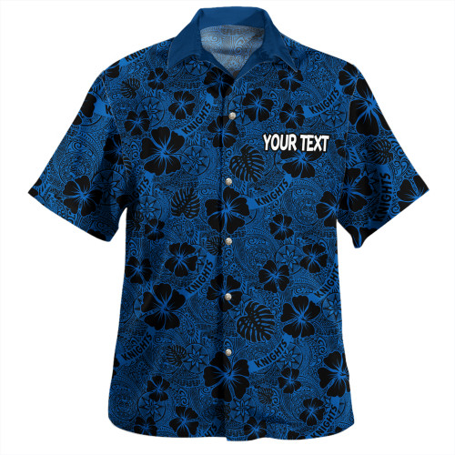 Newcastle Knights Sport Hawaiian Shirt - Scream With Tropical Patterns Newcastle Knights Sport Hawaiian Shirt - Scream With Tropical Patterns