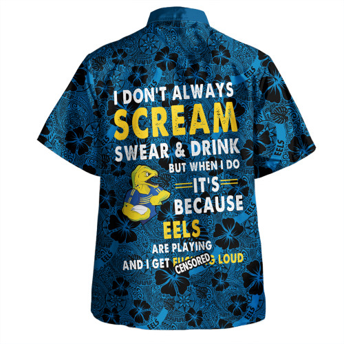 Parramatta Eels Sport Hawaiian Shirt - Scream With Tropical Patterns