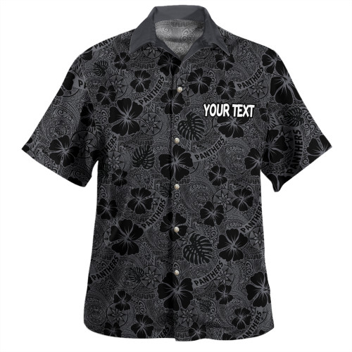 Penrith Panthers Hawaiian Shirt - Scream With Tropical Patterns Penrith Panthers Hawaiian Shirt - Scream With Tropical Patterns