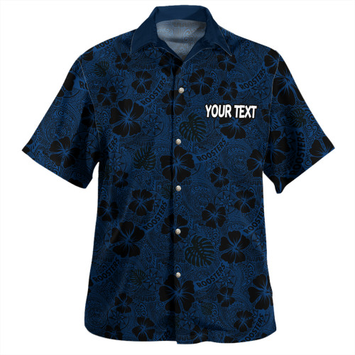 Sydney Roosters Hawaiian Shirt - Scream With Tropical Patterns Sydney Roosters Hawaiian Shirt - Scream With Tropical Patterns