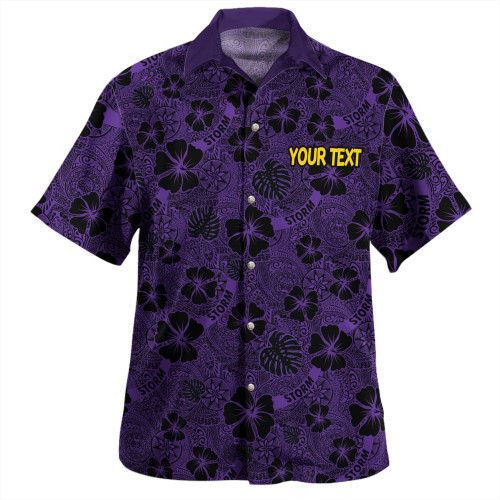 Melbourne Storm Hawaiian Shirt - Scream With Tropical Patterns Melbourne Storm Hawaiian Shirt - Scream With Tropical Patterns