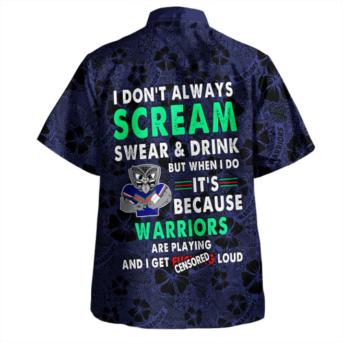 New Zealand Warriors Sport Hawaiian Shirt - Scream With Tropical Patterns New Zealand Warriors Sport Hawaiian Shirt - Scream With Tropical Patterns
