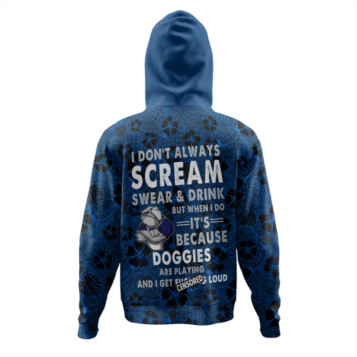 Canterbury-Bankstown Bulldogs Hoodie - Scream With Tropical Patterns Canterbury-Bankstown Bulldogs Hoodie - Scream With Tropical Patterns