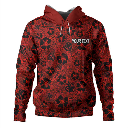 St. George Illawarra Dragons Hoodie - Scream With Tropical Patterns St. George Illawarra Dragons Hoodie - Scream With Tropical Patterns