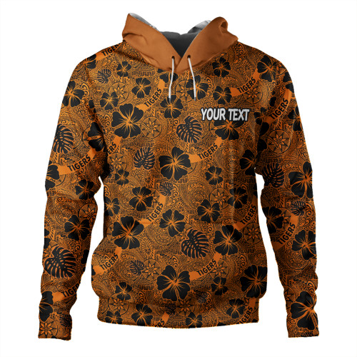 Wests Tigers Hoodie - Scream With Tropical Patterns Wests Tigers Hoodie - Scream With Tropical Patterns