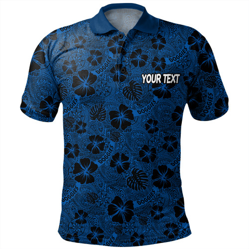 Canterbury-Bankstown Bulldogs Polo Shirt - Scream With Tropical Patterns Canterbury-Bankstown Bulldogs Polo Shirt - Scream With Tropical Patterns