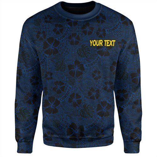 North Queensland Cowboys Sweatshirt - Scream With Tropical Patterns North Queensland Cowboys Sweatshirt - Scream With Tropical Patterns