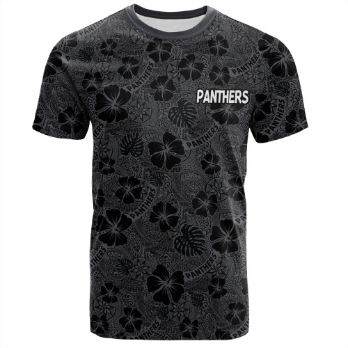 Penrith Panthers T-Shirt - Scream With Tropical Patterns