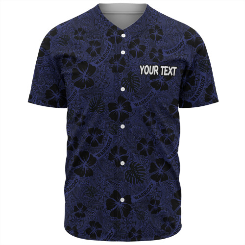 New Zealand Warriors Sport Baseball Shirt - Scream With Tropical Patterns New Zealand Warriors Sport Baseball Shirt - Scream With Tropical Patterns