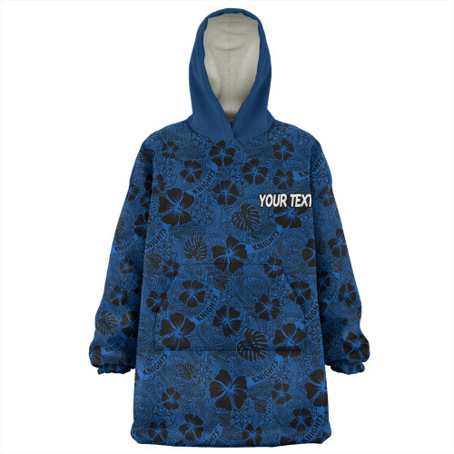 Newcastle Knights Sport Snug Hoodie - Scream With Tropical Patterns Newcastle Knights Sport Snug Hoodie - Scream With Tropical Patterns