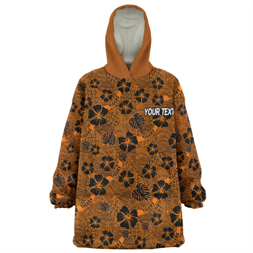 Wests Tigers Snug Hoodie - Scream With Tropical Patterns Wests Tigers Snug Hoodie - Scream With Tropical Patterns