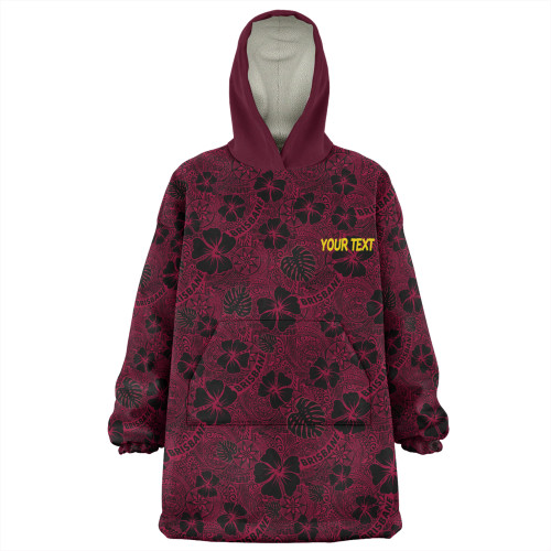 Brisbane Broncos Snug Hoodie - Scream With Tropical Patterns Brisbane Broncos Snug Hoodie - Scream With Tropical Patterns
