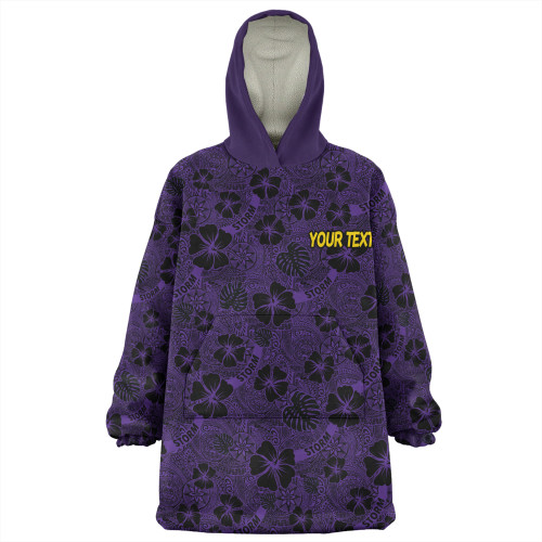 Melbourne Storm Snug Hoodie - Scream With Tropical Patterns Melbourne Storm Snug Hoodie - Scream With Tropical Patterns