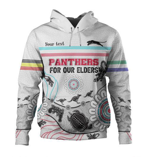 Penrith Panthers Naidoc Week Custom Hoodie - NAIDOC WEEK 2023 Indigenous Inspired For Our Elders Theme (White) Penrith Panthers Naidoc Week Custom Hoodie - NAIDOC WEEK 2023 Indigenous Inspired For Our Elders Theme (White)