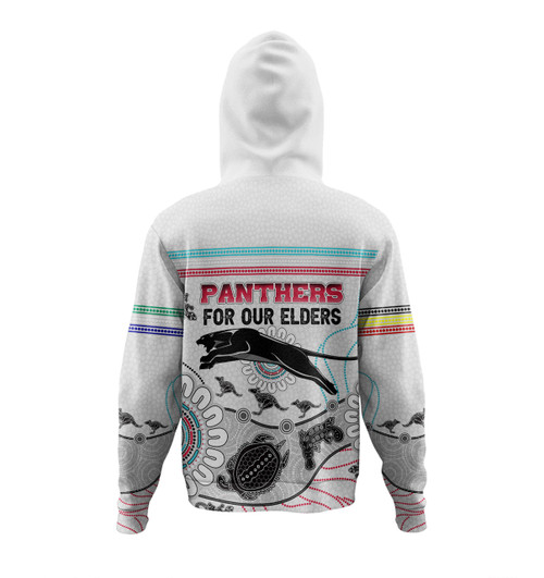 Penrith Panthers Naidoc Week Custom Hoodie - NAIDOC WEEK 2023 Indigenous Inspired For Our Elders Theme (White) Penrith Panthers Naidoc Week Custom Hoodie - NAIDOC WEEK 2023 Indigenous Inspired For Our Elders Theme (White)