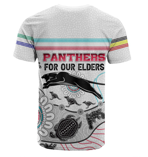 Penrith Panthers Naidoc Week Custom T-Shirt - NAIDOC WEEK 2023 Indigenous Inspired For Our Elders Theme (White) Penrith Panthers Naidoc Week Custom T-Shirt - NAIDOC WEEK 2023 Indigenous Inspired For Our Elders Theme (White)