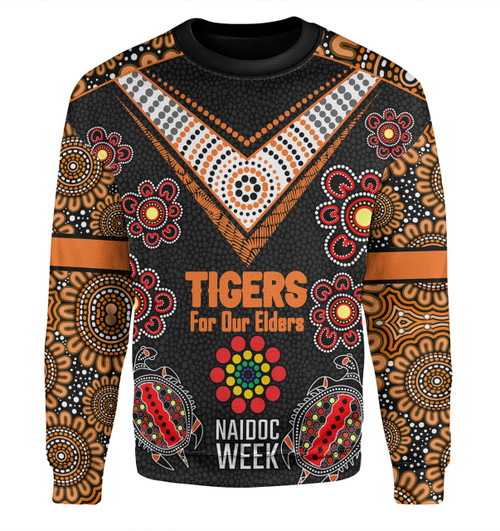 Wests Tigers Naidoc Week Sweatshirt - NAIDOC WEEK 2023 Indigenous Inspired For Our Elders Theme