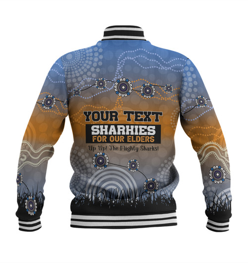 Cronulla-Sutherland Sharks Naidoc Week Baseball Jacket - NAIDOC WEEK 2023 Indigenous Inspired For Our Elders Theme Cronulla-Sutherland Sharks Naidoc Week Baseball Jacket - NAIDOC WEEK 2023 Indigenous Inspired For Our Elders Theme